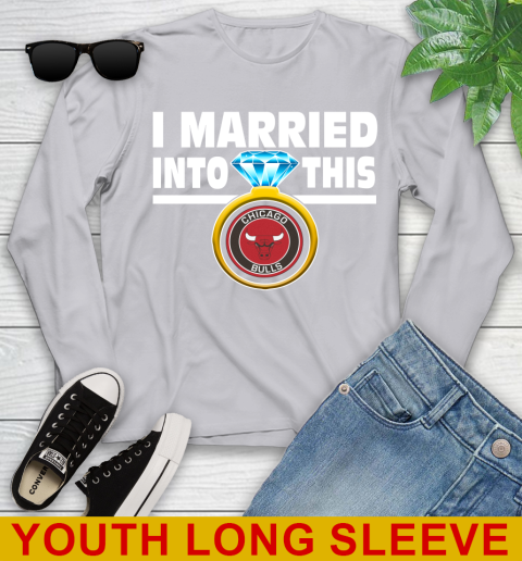 Chicago Bulls NBA Basketball I Married Into This My Team Sports Youth Long Sleeve 5