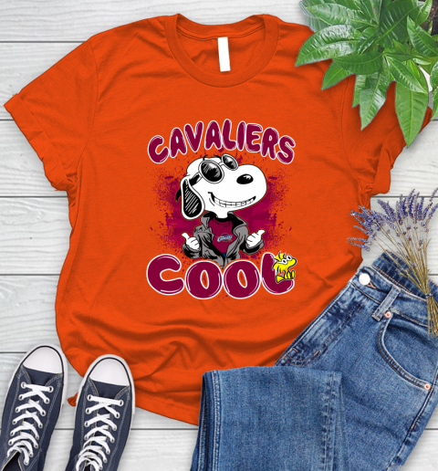 NBA Basketball Cleveland Cavaliers Cool Snoopy Shirt Women's T-Shirt 3