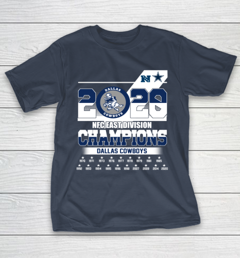 2020 NFC East Division Champions Dallas Cowboy Team T Shirt Tee