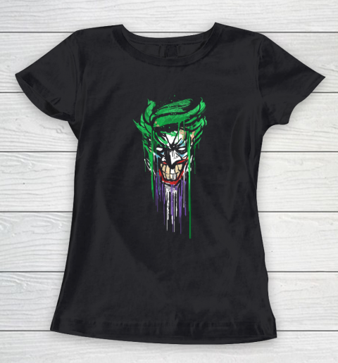 DC Fandome Joker Paint Drip Portrait Women's T-Shirt
