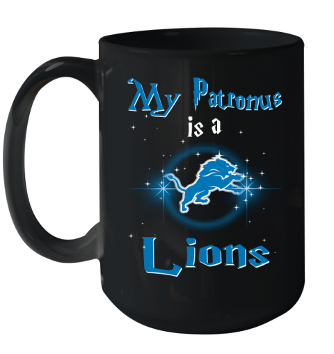 NFL Football Harry Potter My Patronus Is A Detroit Lions Ceramic Mug 15oz