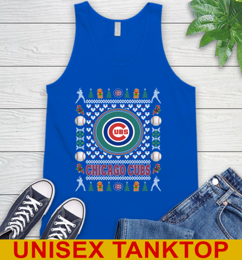 Chicago Cubs Merry Christmas MLB Baseball Loyal Fan Tank Top 4