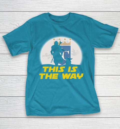 Kansas City Royals MLB Baseball Star Wars Yoda And Mandalorian This Is The Way T-Shirt 7