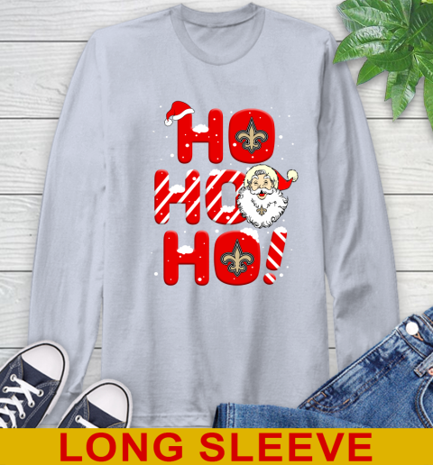 New Orleans Saints NFL Football Ho Ho Ho Santa Claus Merry Christmas Shirt Long Sleeve T-Shirt 7 New Orleans Saints NFL Football Ho Ho Ho Santa Claus Merry Christmas Shirt Long Sleeve T-Shirt - Image 7