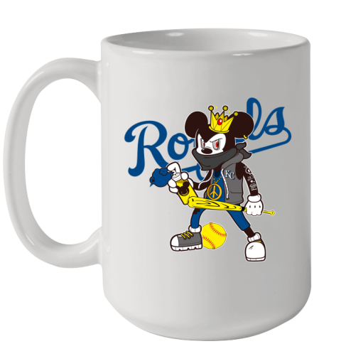 Kansas City Royals MLB Baseball Mickey Peace Sign Sports Ceramic Mug 15oz