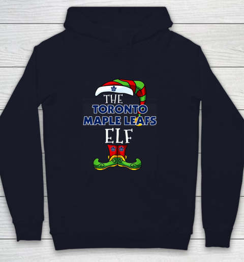 Toronto Maple Leafs Christmas ELF Funny NHL Youth Hoodie 2