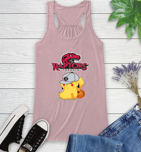 NBA Pikachu Basketball Sports Toronto Raptors Racerback Tank 11