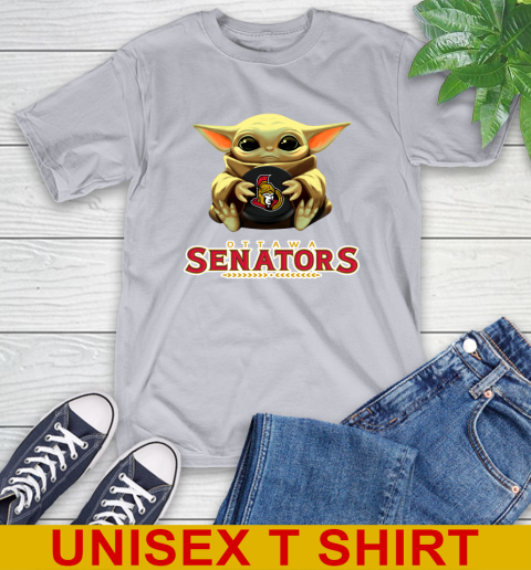 NHL Hockey Ottawa Senators Star Wars Baby Yoda Shirt 6