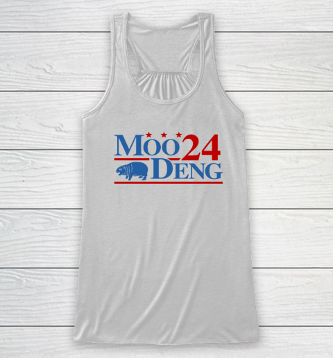 Moo Deng 2024 Cute Baby Hippo Racerback Tank