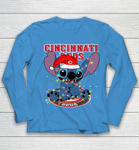 Cincinnati Reds MLB noel stitch Baseball Christmas Youth Long Sleeve 4