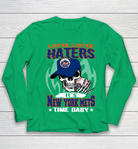 Listen Haters It is METS Time Baby MLB Youth Long Sleeve 4
