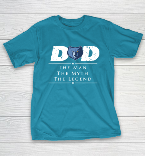 Memphis Grizzlies NBA Basketball Dad The Man The Myth The Legend T-Shirt 7
