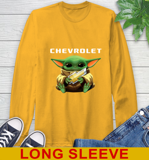 Star Wars Baby Yoda Hugs Chevrolet Car Shirt 56