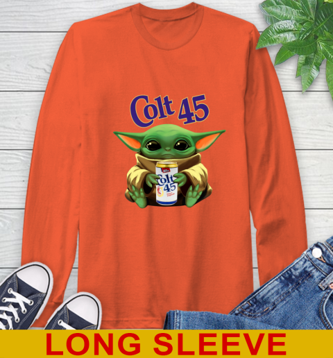 Star Wars Baby Yoda Hugs Colt 45 Beer Shirt 62