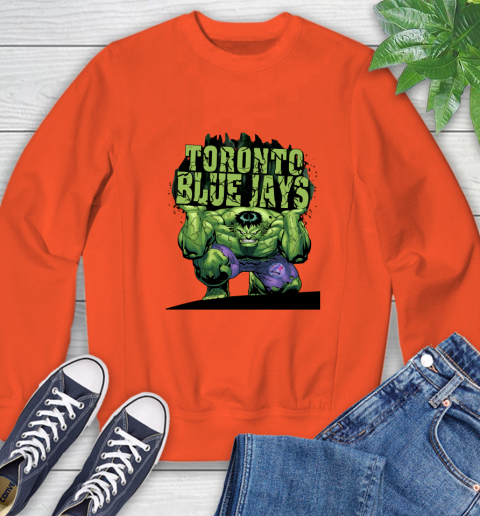 Toronto Blue Jays MLB Baseball Incredible Hulk Marvel Avengers Sports Sweatshirt 4