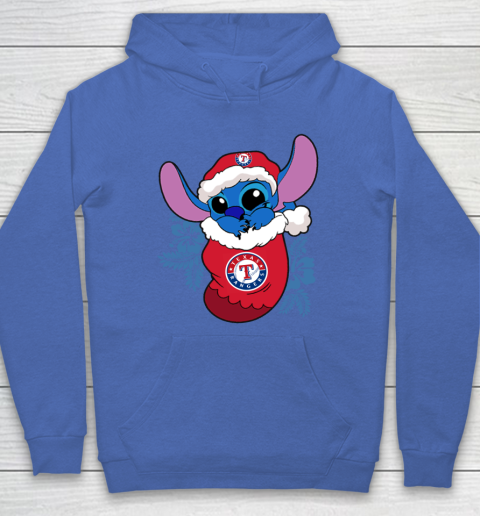 Texas Rangers Christmas Stitch In The Sock Funny Disney MLB Hoodie 9