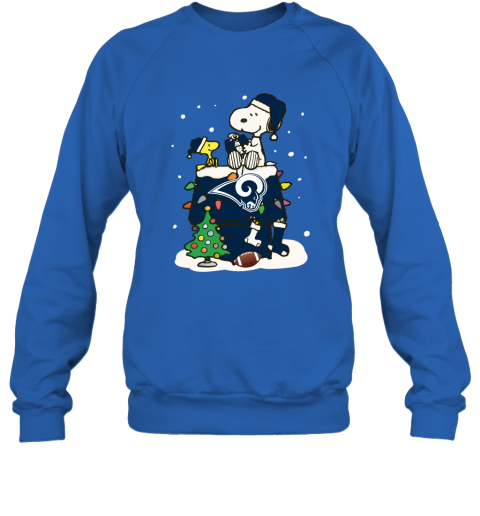 hgnj a happy christmas with los angeles rams snoopy sweatshirt 35 front royal