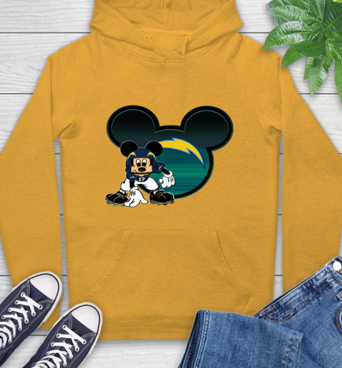 NFL Los Angeles Chargers Mickey Mouse Disney Football T Shirt Hoodie 3