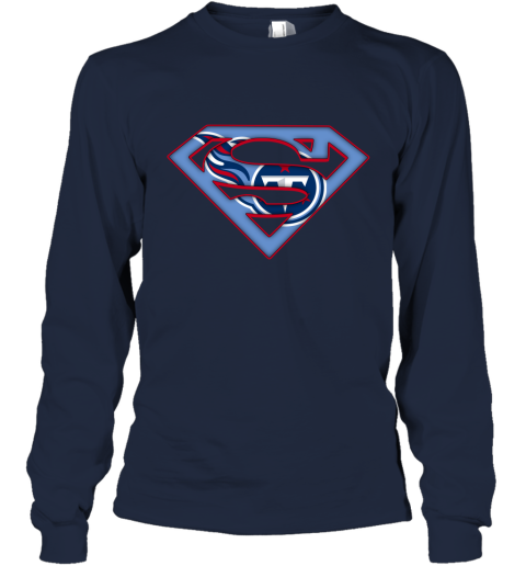 Tennessee Titans And Tennessee Volunteers Superman T-Shirt - TeeNavi