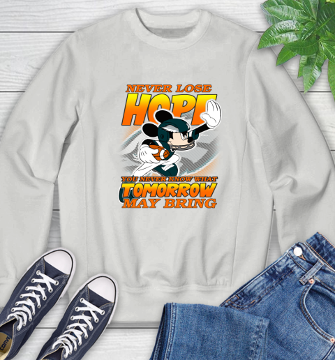 Philadelphia Eagles NFL Football Mickey Disney Never Lose Hope Sweatshirt 5