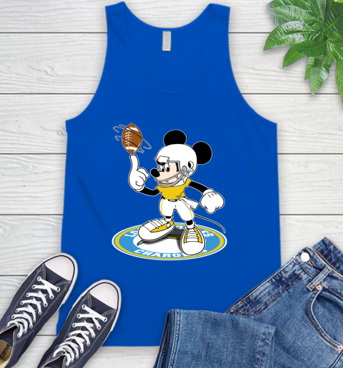 NFL Football Los Angeles Chargers Cheerful Mickey Disney Shirt Tank Top 5