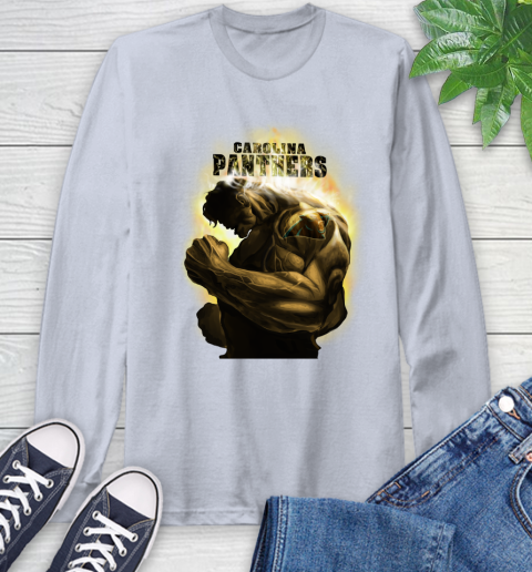 Carolina Panthers NFL Football Hulk Marvel Avengers Sports Long Sleeve T-Shirt 6