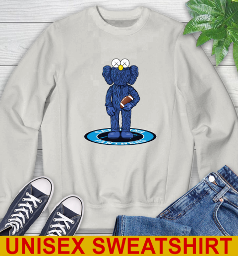 NFL Football Carolina Panthers Kaws Bff Blue Figure Shirt Sweatshirt 12