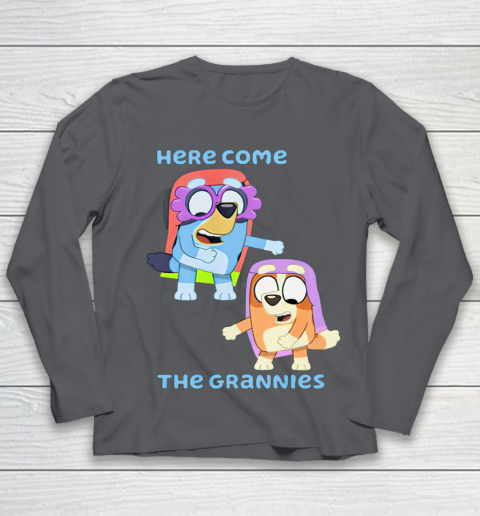 Blueys Shirt Here Come The Grannies Youth Long Sleeve 6