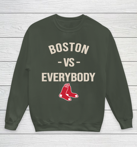 Boston Red Sox Vs Everybody Youth Sweatshirt 8