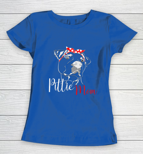 Dog Mom Shirt Pittie Mom T Shirt American Pitbull Shirt Dog Lover Women's T-Shirt 8