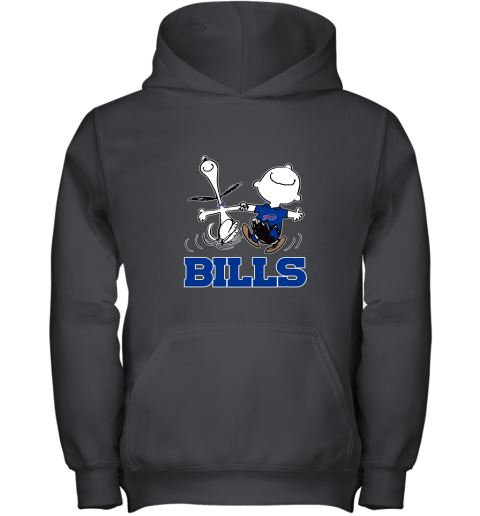 Snoopy And Charlie Brown Happy Buffalo Bills Fans Youth Hoodie