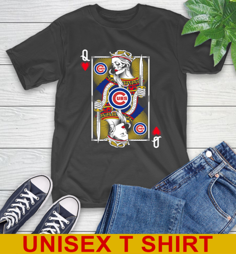 MLB Baseball Chicago Cubs The Queen Of Hearts Card Shirt T-Shirt