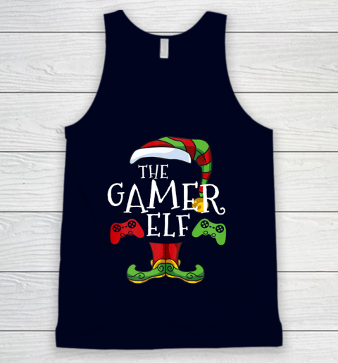 Gamer Elf Family Matching Christmas Funny Gaming Pajama Tank Top 2