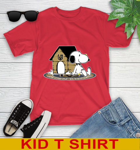 NHL Hockey Vegas Golden Knights Snoopy The Peanuts Movie Shirt Youth T-Shirt 10