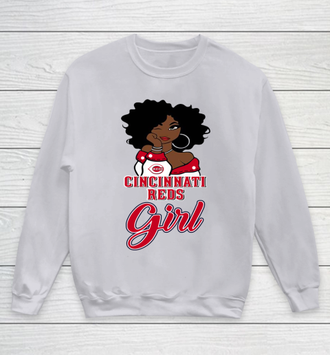 Cincinnati Reds Girl MLB Youth Sweatshirt 4