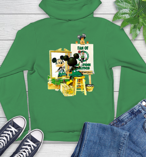 NBA Basketball Boston Celtics Mickey Drawing Shirt 21
