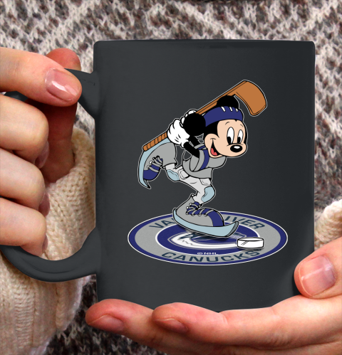 NHL Hockey Vancouver Canucks Cheerful Mickey Disney Shirt Ceramic Mug 11oz
