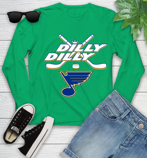 NHL St.Louis Blues Dilly Dilly Hockey Sports Youth Long Sleeve 6