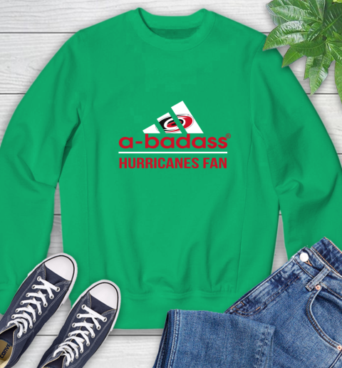 NHL A Badass Carolina Hurricanes Fan Adidas Hockey Sports Sweatshirt 7