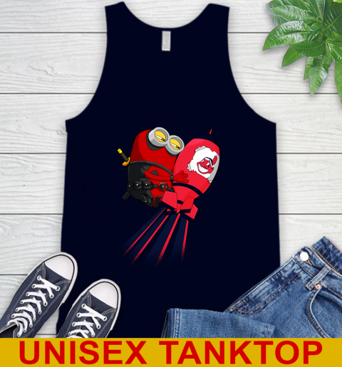 MLB Baseball Cleveland Indians Deadpool Minion Marvel Shirt Tank Top 2