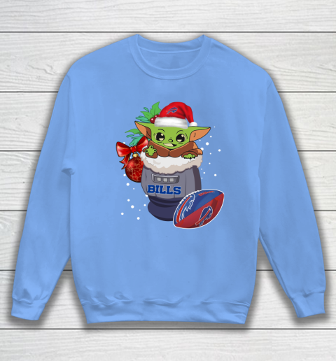 Buffalo Bills Christmas Baby Yoda Star Wars Funny Happy NFL Sweatshirt 9