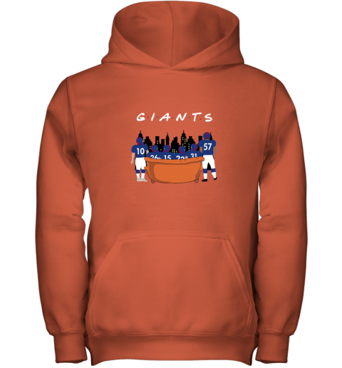 k492 the new york giants together friends nfl youth hoodie 43 front orange