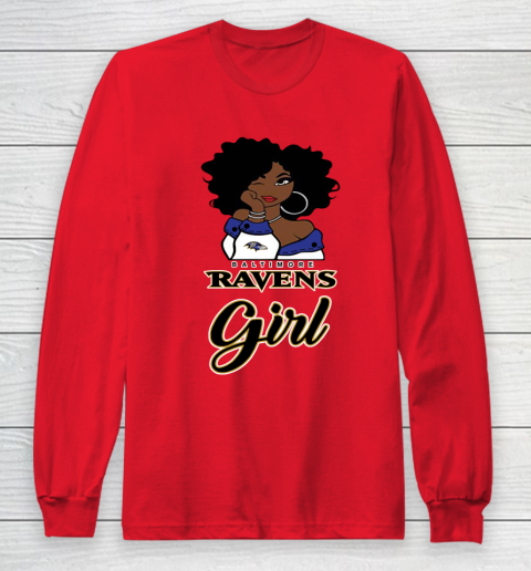 Baltimore Ravens Girl NFL Long Sleeve T-Shirt 10