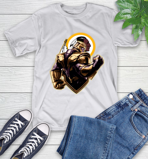 NFL Thanos Avengers Endgame Football Sports Washington Redskins T-Shirt 12