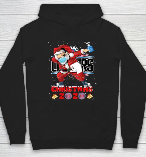 LA Clippers Funny Santa Claus Dabbing Christmas 2020 NBA Hoodie