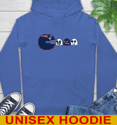New England Patriots NFL Football Pac Man Champion Hoodie 9