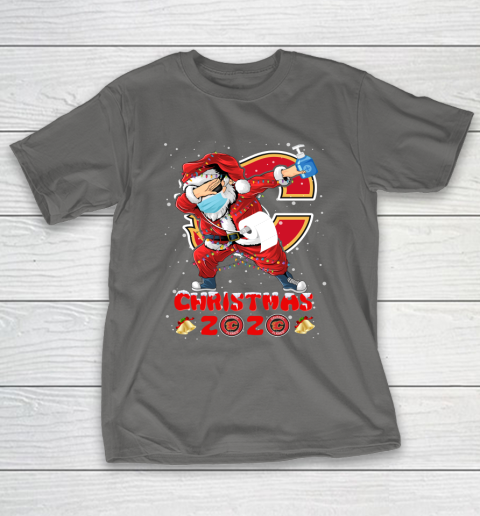 Calgary Flames Funny Santa Claus Dabbing Christmas 2020 NHL T-Shirt 8