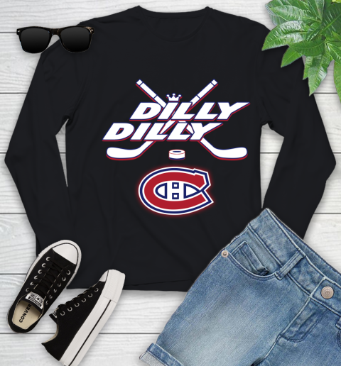 NHL Montreal Canadiens Dilly Dilly Hockey Sports Youth Long Sleeve 2