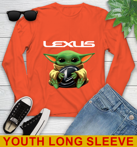 Star Wars Baby Yoda Hugs Lexus Car Shirt 119