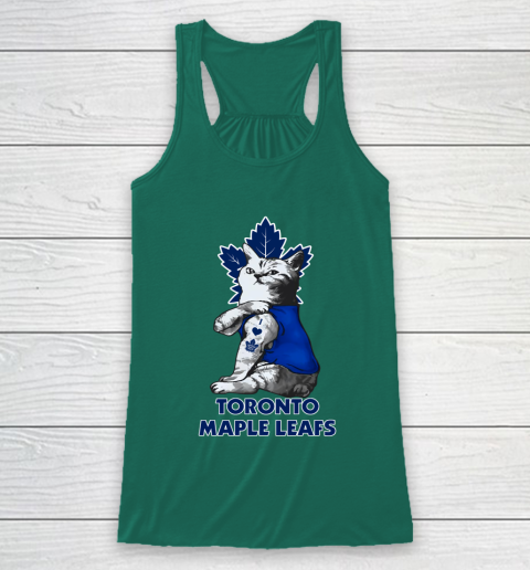 NHL My Cat Loves Toronto Maple Leafs Hockey Racerback Tank 5